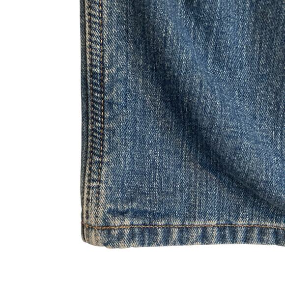 Carhartt Relaxed Fit Dark Wash Flannel Lined Straight Cut Mid Rise Jeans Size 16 - Picture 12 of 16
